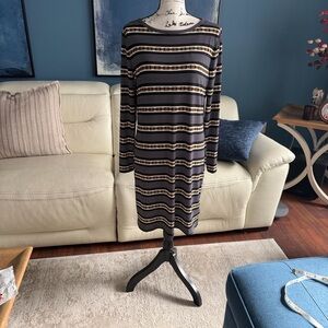 Michael Kors NWT Striped Long Sleeve Dress